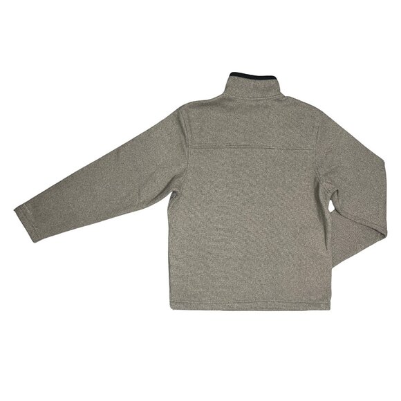 Old Navy Men's Fleece Pullover Size M Heather Gray Quarter Zip Casual Warm Layer - Picture 9 of 9